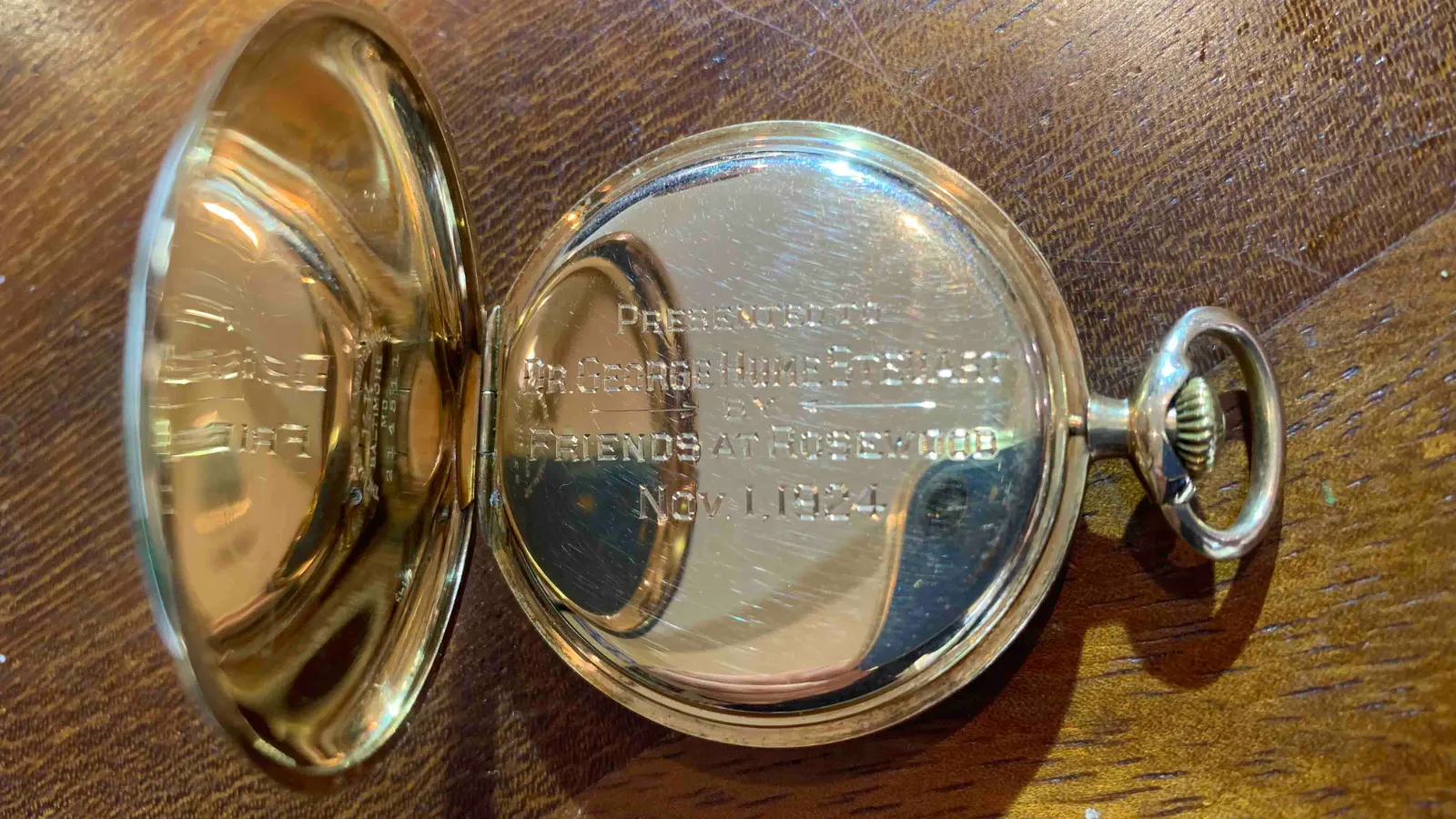 1924 Waltham gold pocket watch