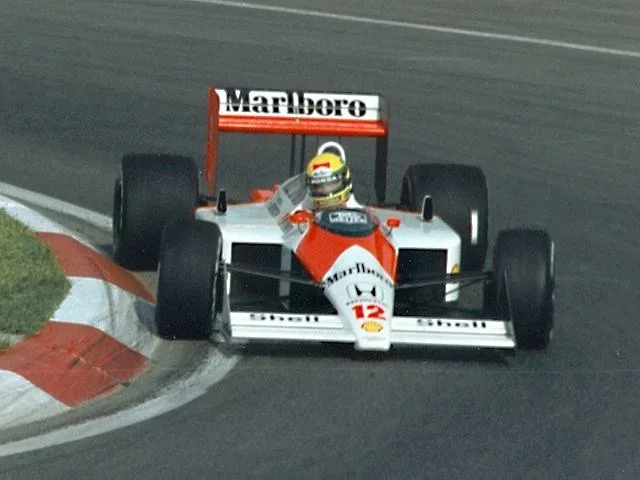 Ayrton Senna's McLaren at the 1988 Canadian Grand Prix