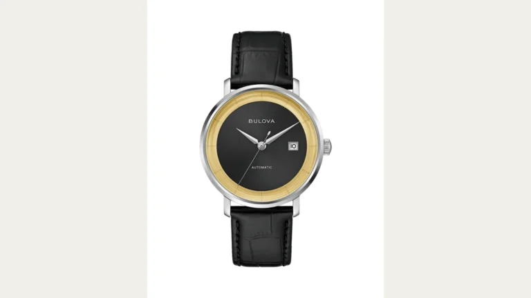 Bulova Frank Sinatra Rat Pack limited edition 96B406 automatic with black dial and black leather strap
