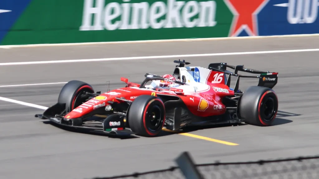 Charles Leclerc in qualifying for Ferrari at the 2026 Chinese Grand Prix