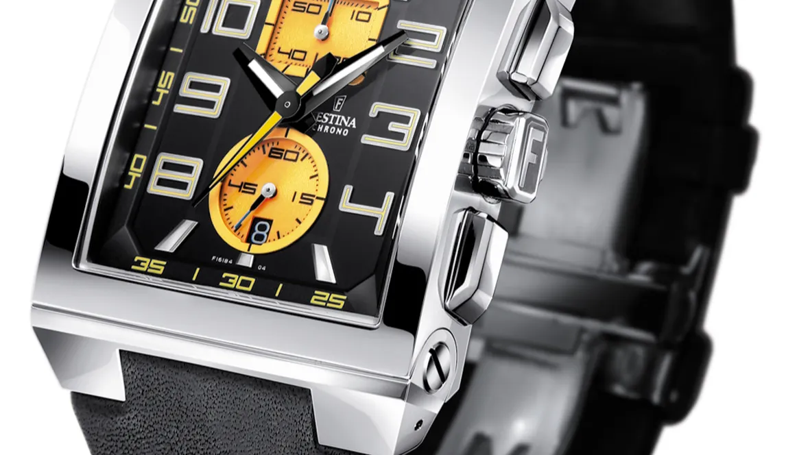 Festina F16184 chronograph wristwatch in stainless steel