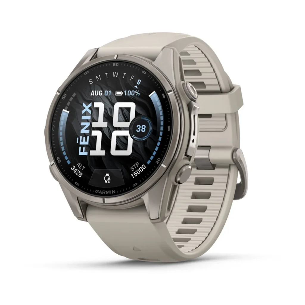 Garmin fenix 9 multisport GPS smartwatch, front view
