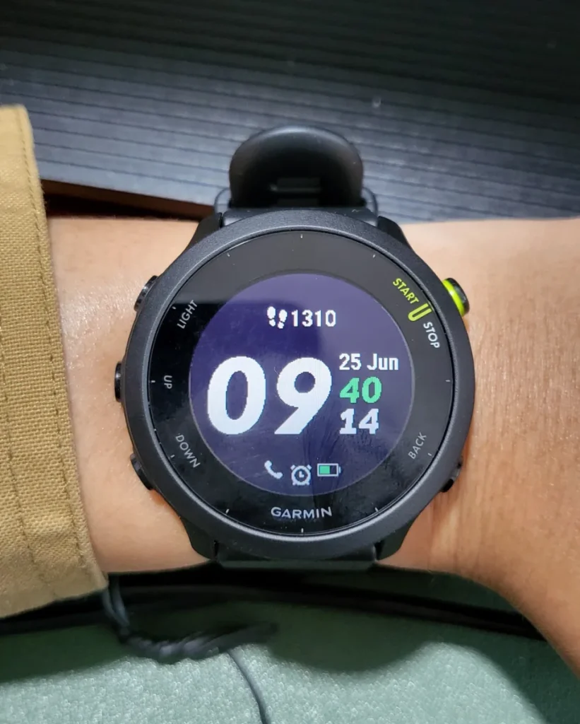 Garmin Forerunner 55 entry-level GPS running watch in black