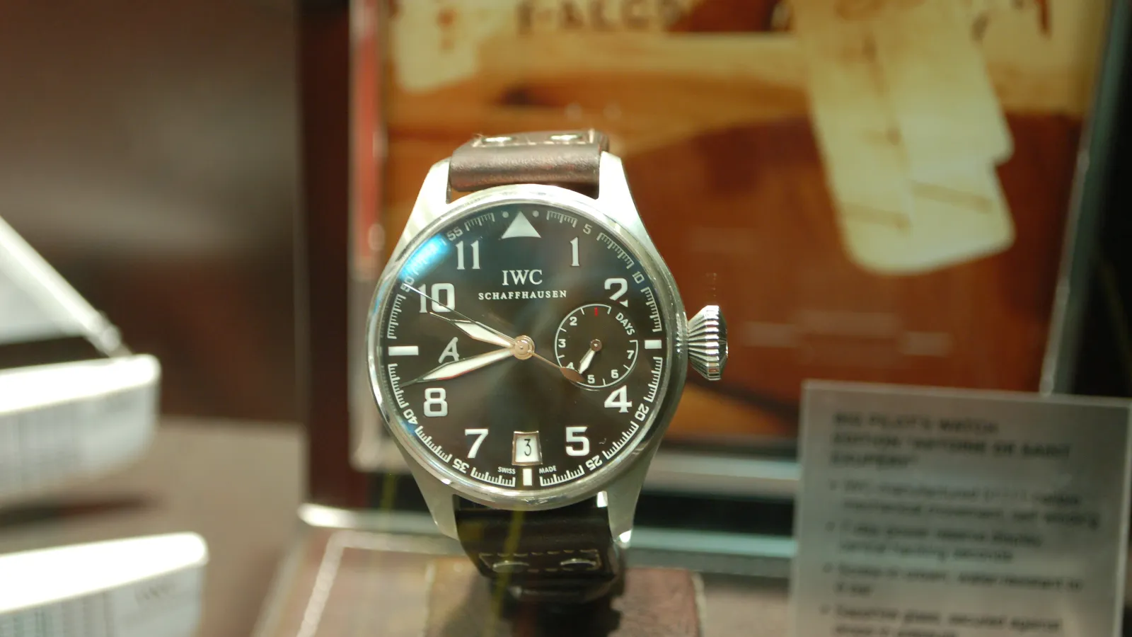 IWC Big Pilot's Watch with black dial, Arabic numerals and large onion crown