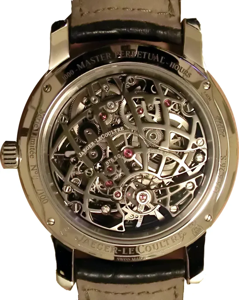 Jaeger-LeCoultre Master Eight Days Perpetual with skeletonised movement