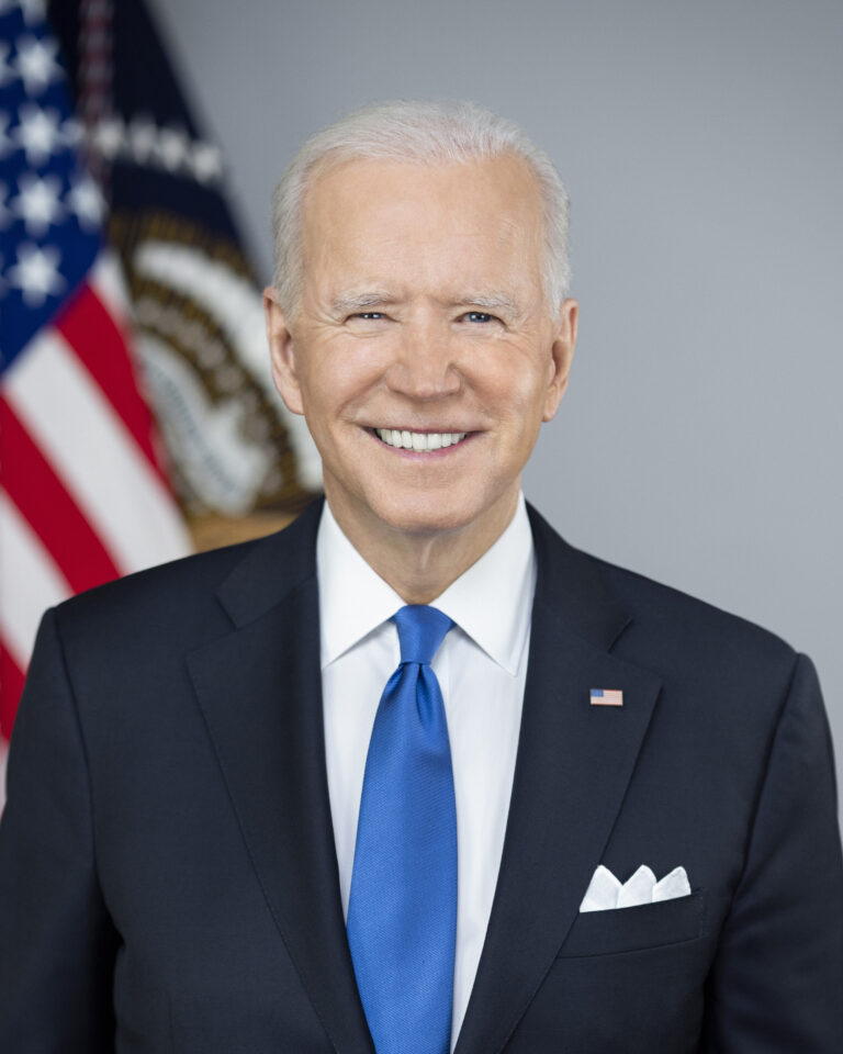 Joe Biden official White House presidential portrait 2021 wearing suit and Rolex Datejust
