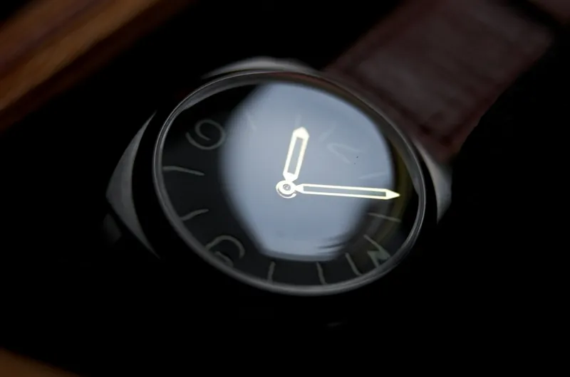 Dial of a Panerai 6152/1-style homage watch