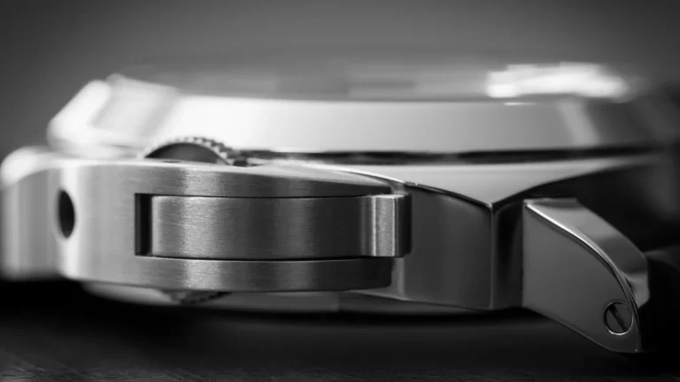 Panerai Luminor Marina PAM 111 with crown-guard detail