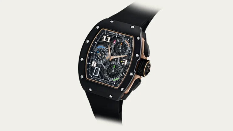 Richard Mille RM 72-01 Lifestyle Flyback Chronograph in black with red gold accents