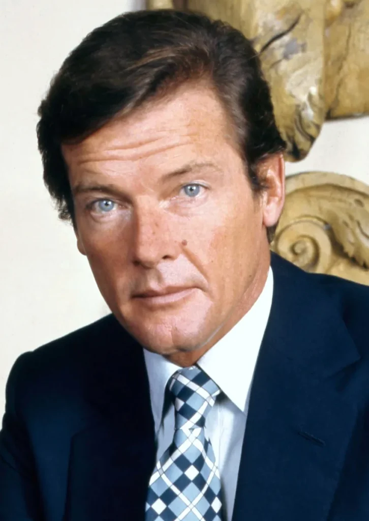 Portrait of actor Sir Roger Moore