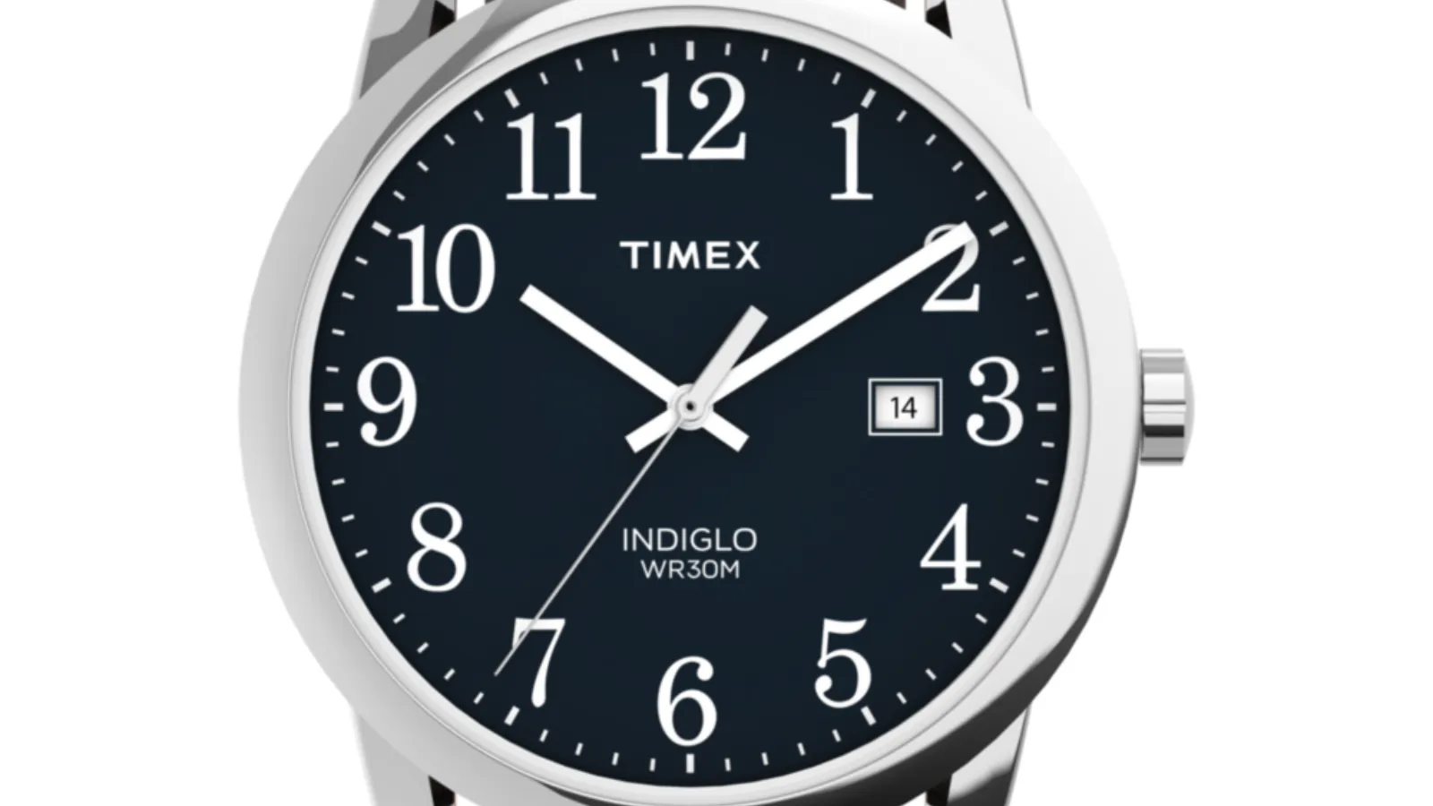 Timex Easy Reader 38 mm watch on a leather strap